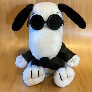 Snoopy Joe Cool Leather Jacket Metlife Promotional Plush